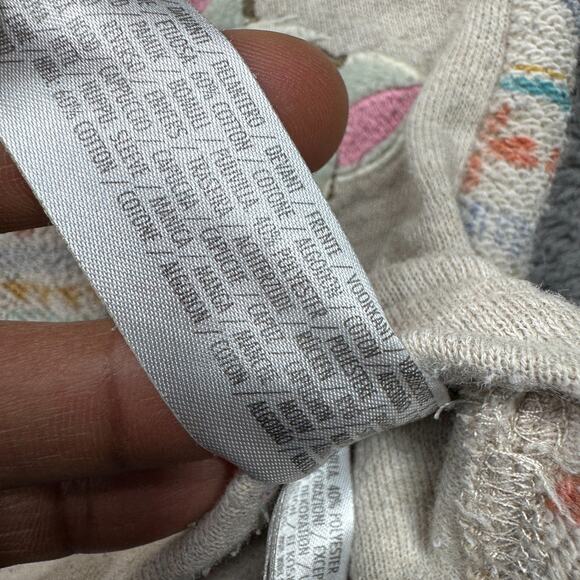 Disney Moana Girls Hoodie Size 3 Hei Hei Pua Embroidery Knit Pullover Sweater - Picture 5 of 8